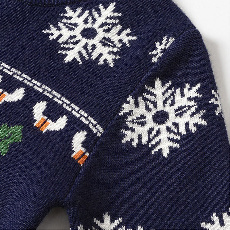 Wholesale Cartoon Christmas Elk Autumn Winter Woolen Baby Clothes
